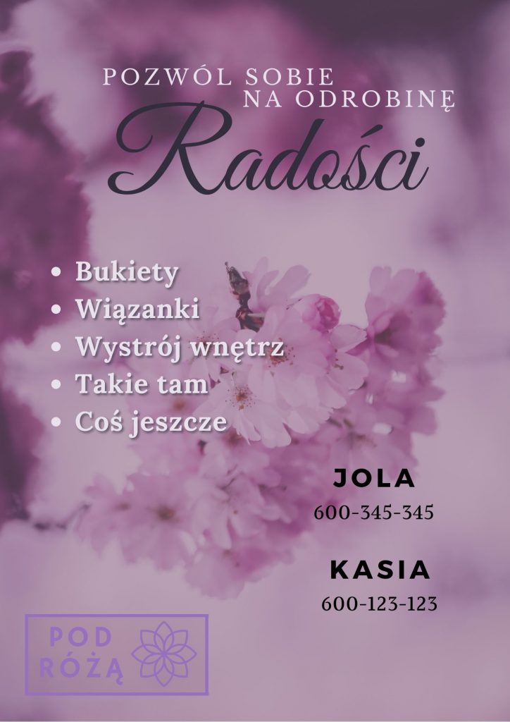 Wizytówka kwiaciarni